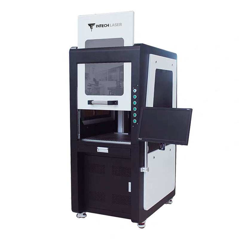 INTECH LASER Fiber Laser Engraver - Metals and Plastics large enclosed model L